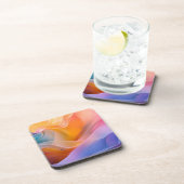 抽象芸術カラー懸命プラスチックコースター コースター (右側)
