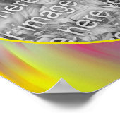 抽象芸術カラー渦巻きフレーム写真の追加 ポスター (角)