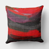 抽象芸術カラー絵を描ブラシ素朴ラップ クッション (裏面)