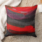 抽象芸術カラー絵を描ブラシ素朴ラップ クッション (ブランケット)