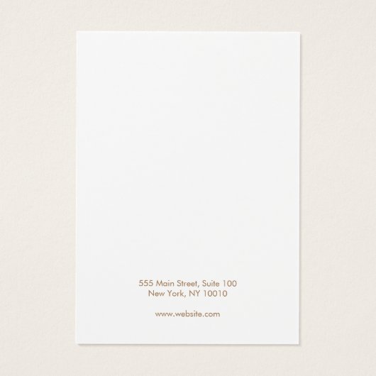 抽象芸術カラー耳飾り表示カード (裏面)