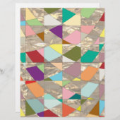 抽象芸術カラー金ゴールドスクラップブック紙 (正面/裏面)