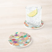 抽象芸術カラー金ゴールド コースター (側面)