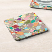 抽象芸術カラー金ゴールド コースター (左側)