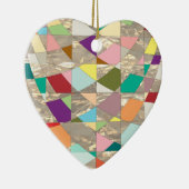 抽象芸術カラー金ゴールド セラミックオーナメント (右)