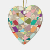 抽象芸術カラー金ゴールド セラミックオーナメント (左)