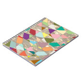 抽象芸術カラー金ゴールド ノートブック (左側)