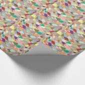 抽象芸術カラー金ゴールド ラッピングペーパー (角)