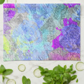 抽象芸術カラー2 キッチンタオル (折り畳み)