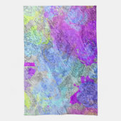 抽象芸術カラー2 キッチンタオル (縦)