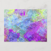 抽象芸術カラー2 ポストカード (裏面)