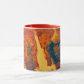 抽象芸術カラー、アートコーヒーマグ マグカップ (中央)