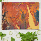 抽象芸術カラー、アート キッチンタオル (折り畳み)