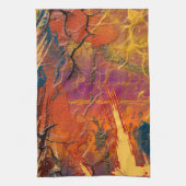 抽象芸術カラー、アート キッチンタオル (縦)
