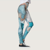 抽象芸術カラー、美しいレギング レギンス (右)