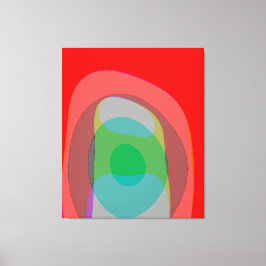 抽象芸術カラー（赤） 210 キャンバスプリント