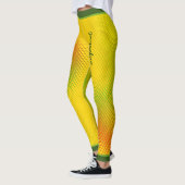 抽象芸術カリブのの色（名前が黄色） レギンス (左)