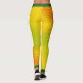抽象芸術カリブのの色（名前が黄色） レギンス (裏面)