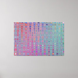 抽象芸術カレイドスコープレトロブーメランウェーブ キャンバスプリント