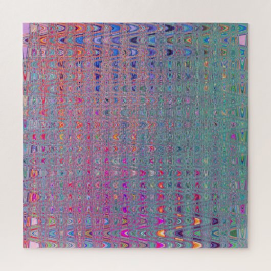 抽象芸術カレイドスコープレトロブーメランウェーブ ジグソーパズル (縦)