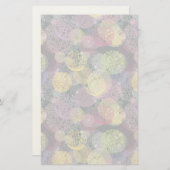 抽象芸術カワイト水玉模様サークル 便箋 (正面/裏面)