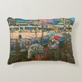 抽象芸術カンディンスキー乗馬カラフル夫婦 アクセントクッション (正面)