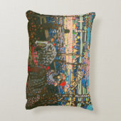 抽象芸術カンディンスキー乗馬カラフル夫婦 アクセントクッション (裏面(縦))