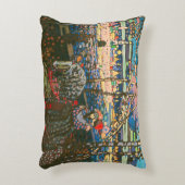 抽象芸術カンディンスキー乗馬カラフル夫婦 アクセントクッション (正面(垂直))