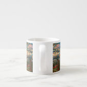 抽象芸術カンディンスキー乗馬カラフル夫婦 エスプレッソカップ (裏面)