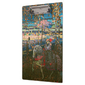 抽象芸術カンディンスキー乗馬カラフル夫婦 クリップボード (左)