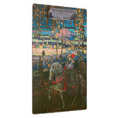 抽象芸術カンディンスキー乗馬カラフル夫婦 クリップボード (右)