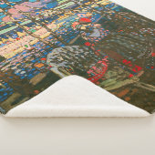 抽象芸術カンディンスキー乗馬カラフル夫婦 シェルパブランケット (3/4)