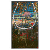 抽象芸術カンディンスキー乗馬カラフル夫婦 スモールペーパーバッグ (裏面)