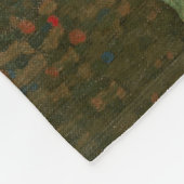 抽象芸術カンディンスキー乗馬カラフル夫婦 フリースブランケット (角)