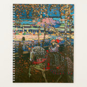 抽象芸術カンディンスキー乗馬カラフル夫婦 プランナー手帳 (正面)