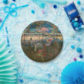 抽象芸術カンディンスキー乗馬カラフル夫婦 ペーパープレート (パーティー)