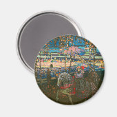 抽象芸術カンディンスキー乗馬カラフル夫婦 マグネット (正面/裏面)