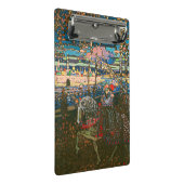 抽象芸術カンディンスキー乗馬カラフル夫婦 ミニクリップボード (アングル)