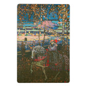 抽象芸術カンディンスキー乗馬カラフル夫婦 ミニクリップボード (裏面)