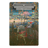 抽象芸術カンディンスキー乗馬カラフル夫婦 ミニクリップボード (正面)