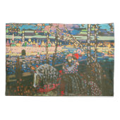 抽象芸術カンディンスキー乗馬カラフル夫婦 枕カバー (裏面)