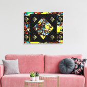 抽象芸術カーネーションアート（夢） - 20 X 16 キャンバスプリント (インサイチュ (リビング))