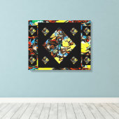 抽象芸術カーネーションアート（夢） - 20 X 16 キャンバスプリント (インサイチュ (ウッドフロア))