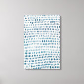 抽象芸術ガラスのパタ絵を描ーン キャンバスプリント (正面)