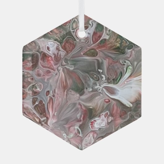 抽象芸術ガラスオーナメント ガラスオーナメント (正面)