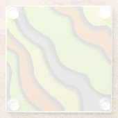 抽象芸術ガラスコースター ガラスコースター (裏面)