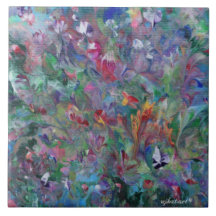 抽象芸術ガーデンセラミックタイル