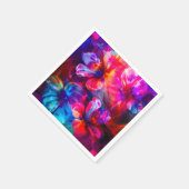 抽象芸術ガーデン開花 スタンダードカクテルナプキン (角)