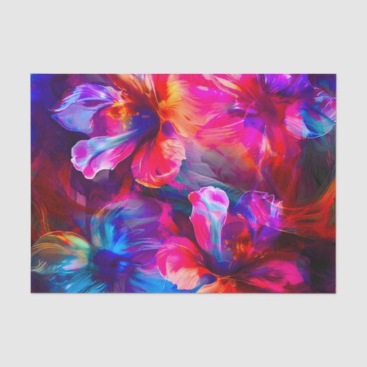 抽象芸術ガーデン開花 薄葉紙 (正面)