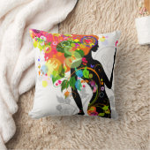 抽象芸術ガールアメリカンMoJo枕 クッション (ブランケット)